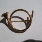 Goldtone French Horn Pin, 1â�� x 1 1/2â��