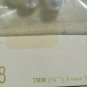 Vintage Le Chic 1/4" Buttons White Faux Pearl Iridescent Card Japan Round 20