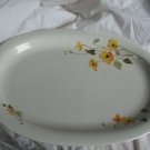 GOEBEL  MERIDIAN  13" OVAL Serving Platter Celandine White yellow flowers
