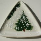 EXPRESSLY YOURS MYC 2000 Triangle Plate Tree Fir Snowflake Pinecone Christmas #9