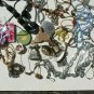 Lot of Costume Jewelry Vintage Necklace Bracelet Pin Chain Beaded Pewter Wood