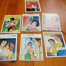 Vintage Birthday Cards Lyons Ltd. LOT of 7 1985 Cartoon For Inappropriate People