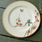 Vintage Birds Hand Painted Collector Plates Gold Trim Made in Japan S#408 Cream