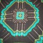 Multi-green/black lapghan comforter blanket