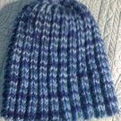 knitted caps hats hoodies beanies variegated blues