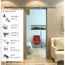wholesale double glass sliding door full set hardware