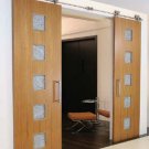 wooden sliding door&sliding barn door system full set hardware