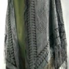 Shawls with Leaf Pattern Burnout Design