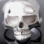 SILVER PLATED KEITH RICHARD COOL SKULL RING sz SZ R 1/2, T 1/2, V 1/2 = 9,10,11