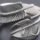 925 STERLING SILVER FANTASTIC ANGEL FEATHER BIKER LADIES RING sz N toZ3