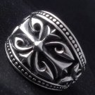 925 STERLING SILVER TRIBAL BIKER KING CRUSADER RING sz N to Z3 / US sz 7 to 15