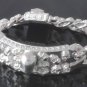 SKULL YARD FLEUR 925 SILVER PLATED SOLID HEAVY BIKER BRACELET 8.25" / 8.75"