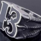 925 SILVER LUCKY 13 CLAW CHOPPER BIKER RING SZ N to Z3 / US sz 7 to 15