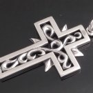 925 STERLING SILVER TRIBAL CELTIC GOTHIC CROSS BIKER PENDANT