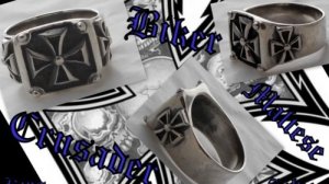 925 SILVER IRON CROSS BIKER KING CHOPPER RING US sz N-Z4 / US sz 7 to 15