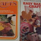 2 Vintage Craft Books - Crochet, Sew, Macrame, painting