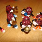 7 Vintage California Raisins Action Figures