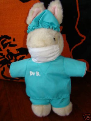 Dr B Buggs Surgery Rabbit Doll 11"