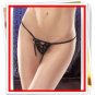 Sexy Woman Erotic Satin Crotchless G-String Thong Panties Lingerie 7569