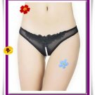 Sexy Woman Romantic Erotic Pearl Bottom G-string Thong Panty  Lingerie 7614