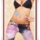 Sexy Woman Charming Tattoo Happy Fashion Leggings Tights Pants 7852