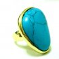 Classic Turquoise German Nano-Plated Ring 53960 SZ6.5
