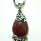 Unique Antique Design Agate Rhinestone Necklace 54955