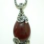 Unique Antique Design Agate Rhinestone Necklace 54955