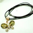 Classic Elegant Butterfly Rhinestone Necklace 47682