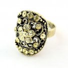 Elegant Unique Design Rhinestone Copper Ring 55603 SZ7