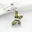 Unique Butterfly Rhinestone Pendant Necklace 53886