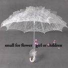 small white lace parasol umbrella for wedding party