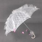 white lace parasol umbrella elegant wedding party