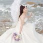 white lace parasol umbrella elegant wedding party