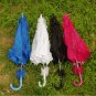 blue lace parasol umbrella elegant wedding party