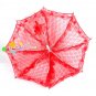 red lace parasol umbrella elegant wedding party