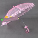 pink lace parasol umbrella elegant wedding party