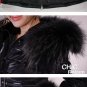 2011 REAL FUR COLLAR WOMEN DELUXE HOODED WINTER LONG DOWN JACKET COAT