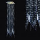 Modern Crystal Chandelier 81"L 5 lights RAIN DROP