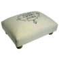 Vintage Shabby Chic Rustic Farmhouse Wooden Home Sweet Home Cotton Padded Stool