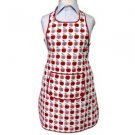 Retro Red Apples Fruits Wipe Clean Cotton Adults Apron