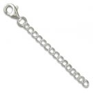 Sterling Silver Finding 2" 5cm Extension Clasp Chain