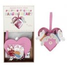 Make Your Own FeltCraft Sewing Pink Butterfly Heart Kit