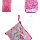 Genuine Hello Kitty Cupcake Foldaway Foldable Girls Shopping Tote Bag & Charms