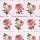 Botanical Rose Flowers Wrapping Paper Gift Wrap x 5