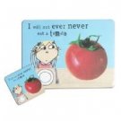 Charlie and Lola Tomato Table Placemat Coaster Set Gift