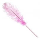 Novelty Funky Childrens Feather Pink Ballpoint Pen Gift