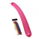 Pack of 6 Colour Rocket Long Balloons Party Games Toys