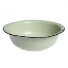 French Enamel Green Fruits Salad Water Basin Wash Bowl