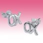Beautiful 925 Sterling Silver Red Rose Flower Resin Studs Earrings Gift Box New